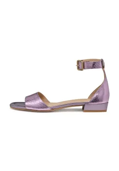 Geox sandale de piele D NEW ERAKLIA 15 femei, culoarea violet, D5580B 000KY C8020 imagine