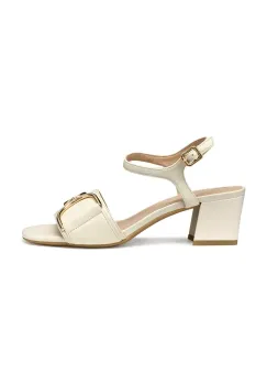 Geox sandale de piele D NEW ERAKLIA 50 culoarea bej, D35RNB 000TU C1122 imagine