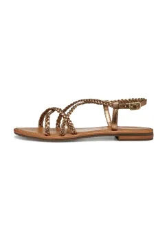 Geox sandale de piele D SOZY S femei, culoarea maro, D55LXD 000KY C6008 imagine