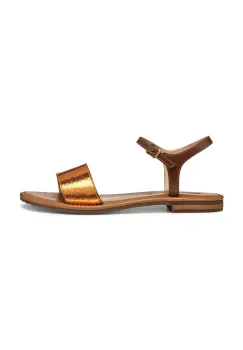 Geox sandale de piele D SOZY S femei, culoarea portocaliu, D55LXJ 0KY81 C2T5F imagine