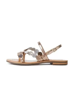 Geox sandale de piele D SOZY S X femei, culoarea maro, D25LXX 0CFZ0 C6008 imagine