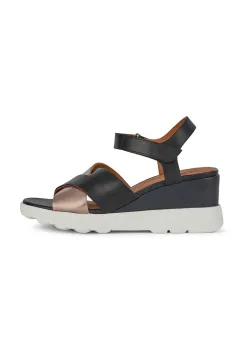 Geox sandale de piele D SPHERICA EC6 C culoarea negru, D45G0C 043CF C0067 imagine