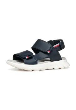Geox sandale din piele pentru copii AIRADYUM culoarea albastru marin, J55F1B.0009B imagine