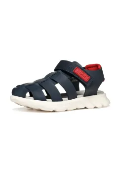 Geox sandale din piele pentru copii AIRADYUM culoarea albastru marin, J55F1D.0009B imagine