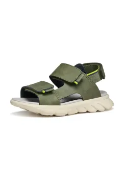 Geox sandale din piele pentru copii AIRADYUM culoarea verde, J55F1B.0009B imagine