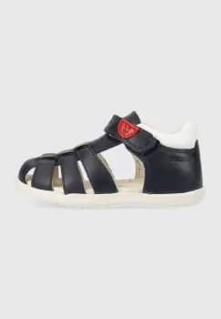 Geox sandale din piele pentru copii culoarea albastru marin imagine