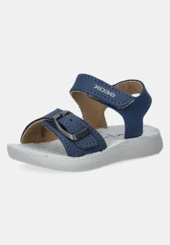 Geox sandale din piele pentru copii LIGHTFLOPPY culoarea albastru marin, B555SA.00032 imagine