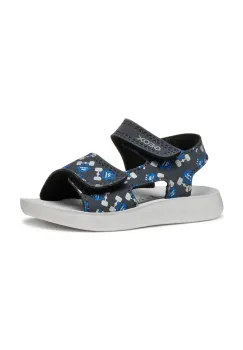 Geox sandale din piele pentru copii SANDAL LIGHTFLOPPY culoarea albastru marin imagine