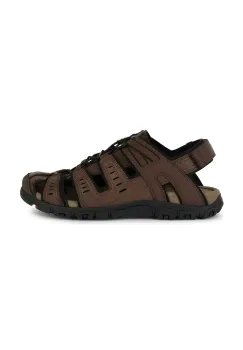 Geox sandale UOMO SANDAL STRADA barbati, culoarea maro, U4524C 000ME C6006 imagine