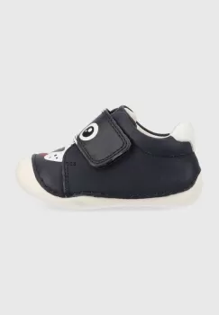 Geox tenisi din piele copii culoarea albastru marin imagine