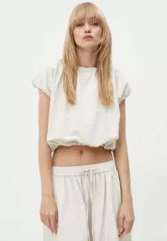 Gestuz bluza femei, culoarea bej, neted, 10909207 imagine