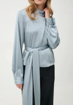 Gestuz bluza femei, culoarea gri, neted, 10909751 imagine
