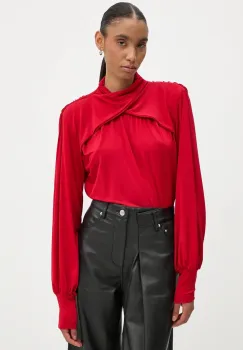 Gestuz bluza femei, culoarea rosu, neted, 10909455 imagine