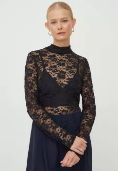 Gestuz bluza Raina femei, culoarea negru, neted imagine