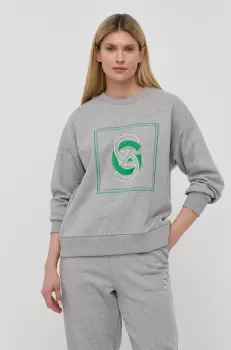 Gestuz bluza Tara femei, culoarea gri, cu imprimeu imagine