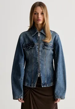Gestuz geaca de tranzitie pentru femei, din denim GZmelu imagine
