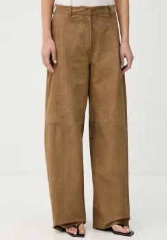 Gestuz pantaloni wide leg pentru femei din piele imagine