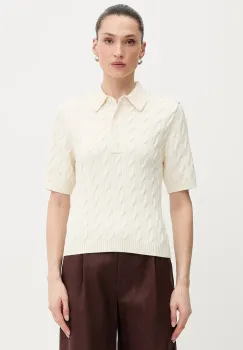 Gestuz pulover cu maneca scurta pentru femei cu vascoza imagine