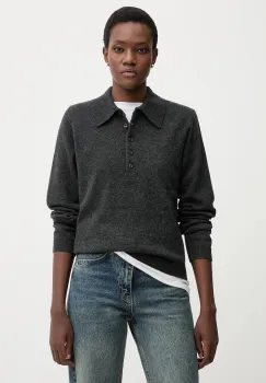 Gestuz pulover de lana culoarea gri, light, 10910534 imagine