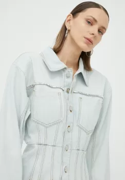 Gestuz rochie jeans CaliaGZ mini, mulata imagine