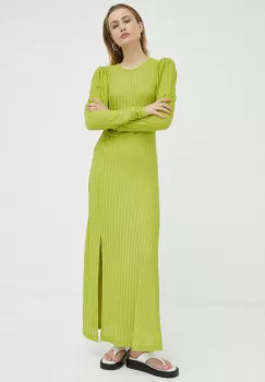 Gestuz rochie Olava culoarea verde, maxi, evazati imagine