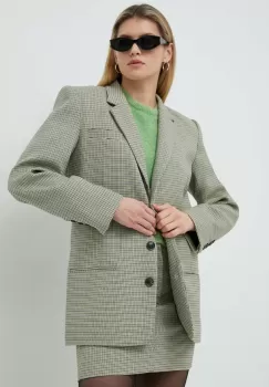Gestuz sacou culoarea verde, un singur rand de nasturi, modelator imagine