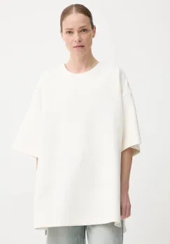 Gestuz tricou culoarea bej, 10910316 imagine