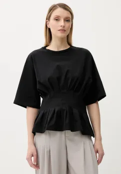 Gestuz tricou culoarea negru, 10910147 imagine
