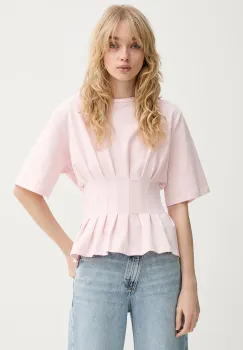 Gestuz tricou damski din bumbac cu elastan imagine