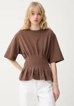 Gestuz tricou de dama din bumbac cu elastan imagine