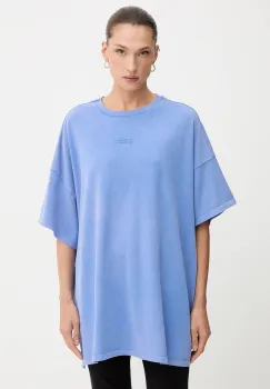 Gestuz tricou din bumbac culoarea bej, 10909249 imagine