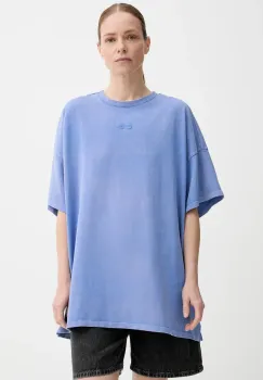 Gestuz tricou din bumbac culoarea bej, 10909249 imagine