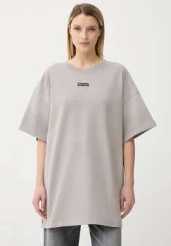 Gestuz tricou din bumbac culoarea bej, 10910397 imagine