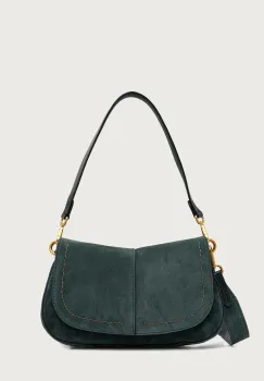 Gianni Chiarini geanta crossbody pentru femei din piele intoarsa HELENA ROUND imagine