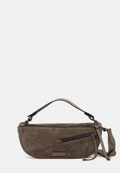 Gianni Chiarini geanta de mana din piele intoarsa CINDY culoarea maro, BS.11700.CM imagine