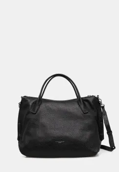 Gianni Chiarini geanta de mana din piele intoarsa CINDY culoarea negru, BS.11700.CM imagine