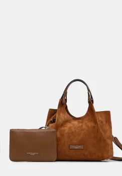 Gianni Chiarini geanta de mana din piele intoarsa DUA imagine