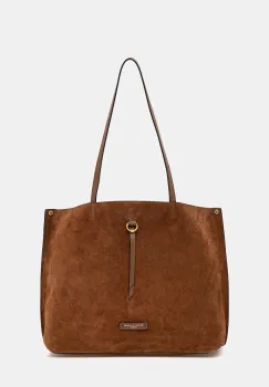 Gianni Chiarini geanta de mana din piele intoarsa EGLE culoarea maro, BS.11485.CM imagine