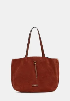 Gianni Chiarini geanta de mana din piele intoarsa EGLE culoarea maro, BS.11485.CM imagine