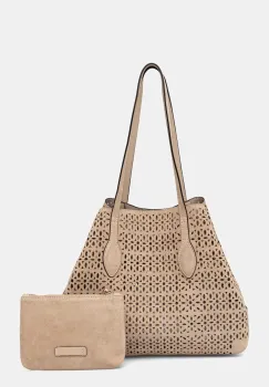 Gianni Chiarini geanta shopper pentru femei, din piele intoarsa MASHUP imagine