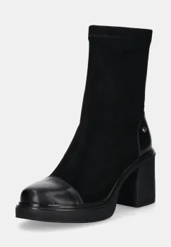 GOE botine femei, culoarea negru, cu toc drept, OO2N4151 BLACK imagine