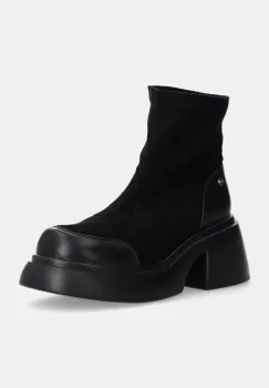 GOE botine femei, culoarea negru, cu toc drept, OO2N4153 BLACK imagine