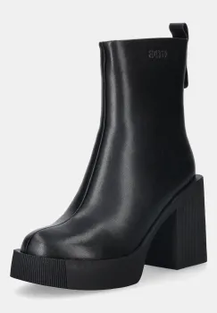 GOE cizme de piele culoarea negru, cu toc drept, SS2N4151 BLACK imagine