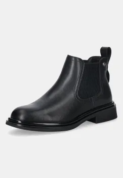 GOE ghete chelsea de piele culoarea negru, cu toc plat, SS2N4104 BLACK imagine