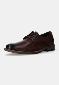 GOE pantofi de piele barbati, culoarea maro, OO1N4014 BROWN imagine