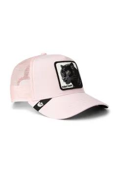 Goorin Bros sapca de baseball din amestec de bumbac Panther Trucker culoarea roz, 101-2450 imagine
