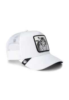 Goorin Bros sapca de baseball din amestec de bumbac Tiger Trucker culoarea alb, 101-2460 imagine