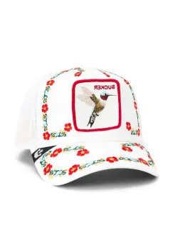 Goorin Bros sapca Necessary Nectar culoarea alb, cu imprimeu, 101-1921 imagine