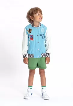 Gosoaky geaca bomber pentru copii WHITE WORM imagine