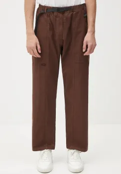 Gramicci pantaloni de bumbac culoarea albastru marin, drept imagine